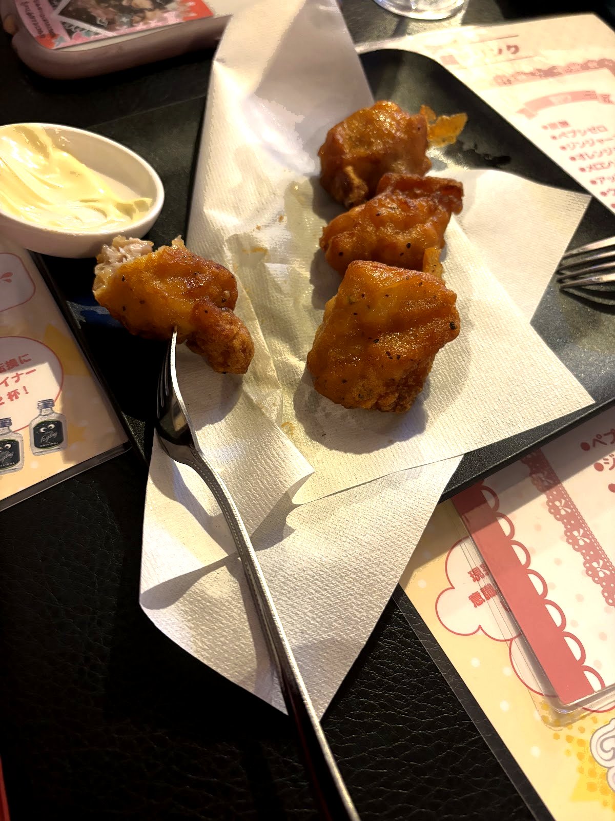 軽食メニューの一例